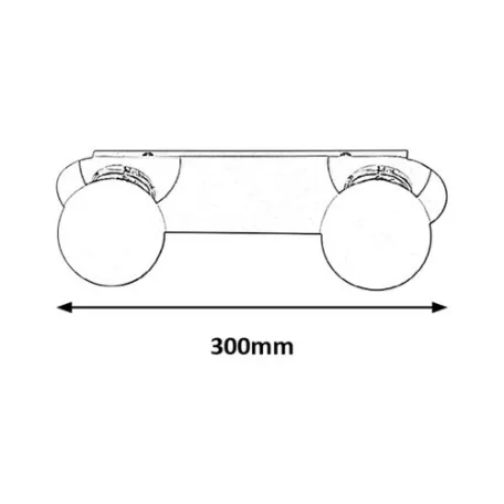 Rábalux 2111 Becca fürdőszobai lámpa, G9, 2X28W