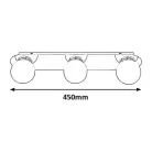 Rábalux 2112 Becca fürdőszobai lámpa, G9, 3X28W
