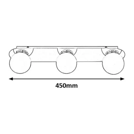 Rábalux 2112 Becca fürdőszobai lámpa, G9, 3X28W