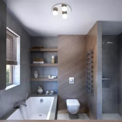 Rábalux 2113 Becca fürdőszobai lámpa, kör, G9, 3X28W