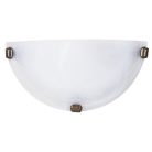 Rábalux 3003 Ufo murano fali lámpa, fehér/bronz, 60W, E27