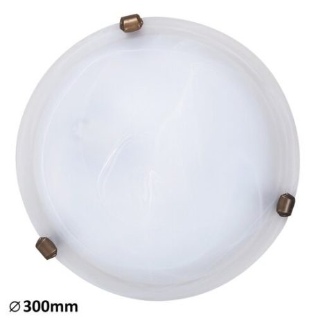 Rábalux 3203 Ufo murano mennyezeti lámpa, fehér/bronz, 60W, E27
