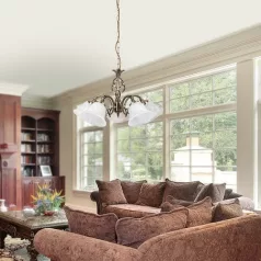 Rábalux 7135 Beckworth csillár, bronz, 5x40W, E14