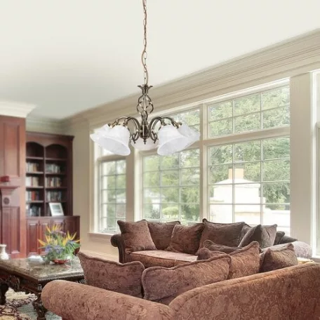 Rábalux 7135 Beckworth csillár, bronz, 5x40W, E14