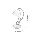 Rábalux 7772 Dorothea asztali lámpa, matt fekete, 1x40W, E14