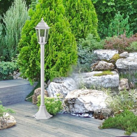 Rábalux 8209 Velence kültéri állólámpa, fehér, 1m, 60W, E27 # @