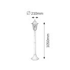 Rábalux 8209 Velence kültéri állólámpa, fehér, 1m, 60W, E27 # @