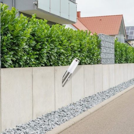 Rábalux 8266 Inox torch kültéri fali lámpa, mozgásérzékelős, 1x60W, E27