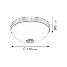 Rábalux 8558 Orchidea mennyezeti lámpa, bronz, 2x60W, E27