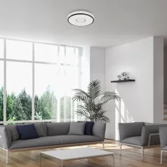   Rábalux 2119 Sedona beltéri LED mennyezeti lámpa, fekete 24W, D40cm