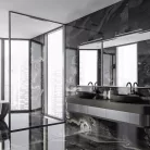 Rábalux 2167 Evan beltéri LED fürdőlámpa, matt fekete, 18W, L63cm