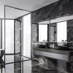   Rábalux 2167 Evan beltéri LED fürdőlámpa, matt fekete, 18W, L63cm