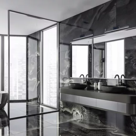 Rábalux 2167 Evan beltéri LED fürdőlámpa, matt fekete, 18W, L63cm