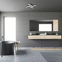   Rábalux 2168 Evan beltéri LED fürdőlámpa, matt fekete, 18W, 43cm