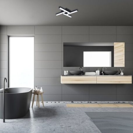 Rábalux 2168 Evan beltéri LED fürdőlámpa, matt fekete, 18W, 43cm