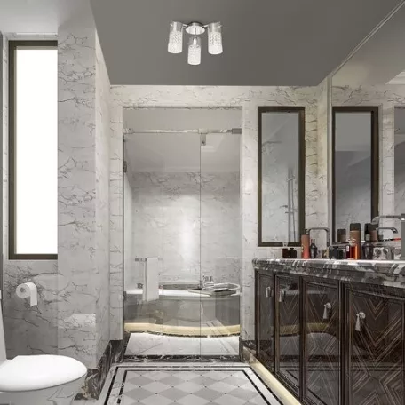 Rábalux 2195 Niagara beltéri fürdőlámpa, króm, E14, 3x40W