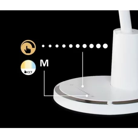 Rábalux 2977 Tekla beltéri asztali lámpa, fehér, 10W