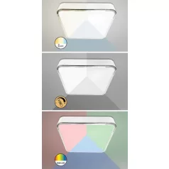   Rábalux 2987 Mokka beltéri mennyezeti lámpa, barna, 24W, D41cm