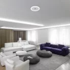 Rábalux 3015 Calvin beltéri mennyezeti lámpa, fehér, 40W, D50cm