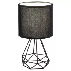   Rábalux 3016 Kinga beltéri éjjeli lámpa, fekete, E14, 1x40W