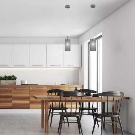 Rábalux 3018 Callia beltéri függeszték, szürke, E14, 1x25W