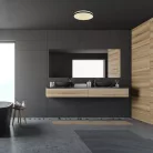 Rábalux 3054 Slava beltéri fürdőlszobai lámpa, fekete, 18W