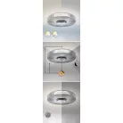 Rábalux 3064 Ziva beltéri mennyezeti lámpa, króm, 36W