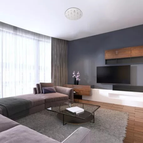 Rábalux 3078 Benita beltéri mennyezeti lámpa, 24W, fehér mintás, D38