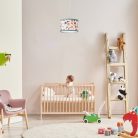 Rábalux 3080 Hanka beltéri gyereklámpa, űrhajos minta, E27 1x40W