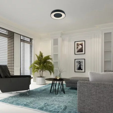 Rábalux 3082 Ceilo beltéri mennyezeti lámpa, fekete, 38W