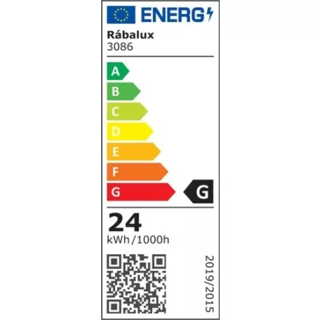 Rábalux 3086 Eldrick beltéri mennyezeti LED lámpa, fehér, 24W, 33cm