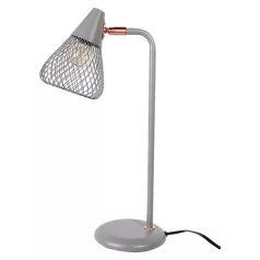   Rábalux 3182 Fanny beltéri asztali lámpa, szürke, E14, 1X25W, H46