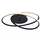 Rábalux 3256 Meridia beltéri mennyezeti lámpa, matt fekete, 40W