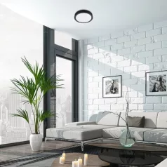 Rábalux 3283 Foster beltéri mennyezeti lámpa, fekete, 28W