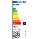 Rábalux 3283 Foster beltéri mennyezeti lámpa, fekete, 28W