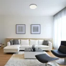 Rábalux 3315 Tesia beltéri mennyezeti lámpa, ezüst, 36W, D40cm