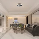 Rábalux 3319 Portia beltéri mennyezeti lámpa, ezüst, 40W