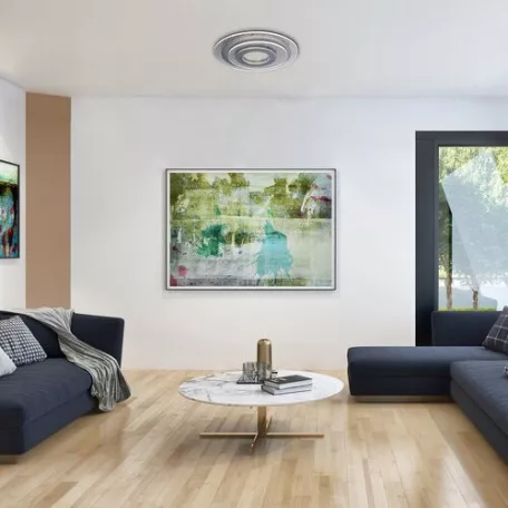 Rábalux 3324 Thalassa beltéri mennyezeti lámpa, ezüst, 40W