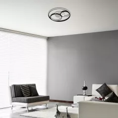 Rábalux 3335 Aquila beltéri mennyezeti lámpa, fekete, 50W