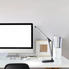 Rábalux 3350 Misha beltéri asztali lámpa, fekete ezüst, 7W