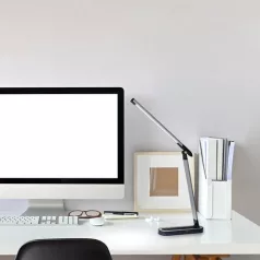   Rábalux 3350 Misha beltéri asztali lámpa, fekete ezüst, 7W