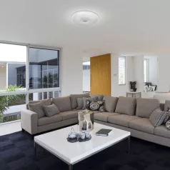   Rábalux 3440 Galeti beltéri mennyezeti lámpa, ezüst, 24W, D40cm