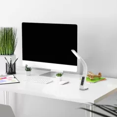 Rábalux 3516 Lionel beltéri asztali lámpa, fehér, 5W