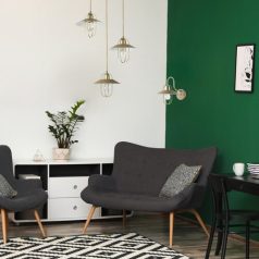 Rábalux 3518 Nesrin beltéri fali lámpa, arany, E27, 1x40W