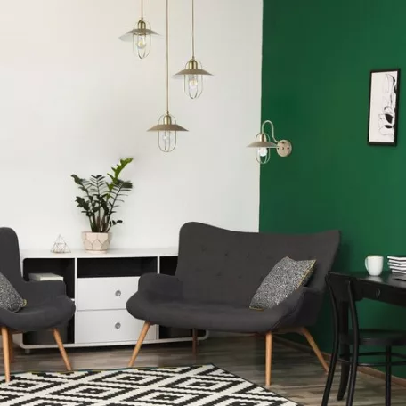 Rábalux 3520 Nesrin beltéri függeszték, arany, E27, 3x40W