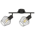 Rábalux 3535 Belano beltéri spotlámpa, fekete, E27, 2x40W