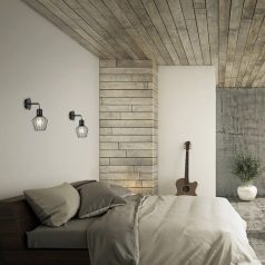   Rábalux 3538 Belano beltéri fali lámpa, E27, fekete, 1x40W