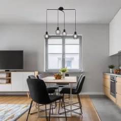   Rábalux 3540 Belano beltéri függeszték, fekete, E27, 4x40W