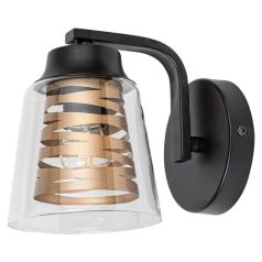   Rábalux 3542 Zenaida beltéri fali lámpa, fekete, E27, 1x60W