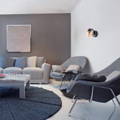   Rábalux 3542 Zenaida beltéri fali lámpa, fekete, E27, 1x60W